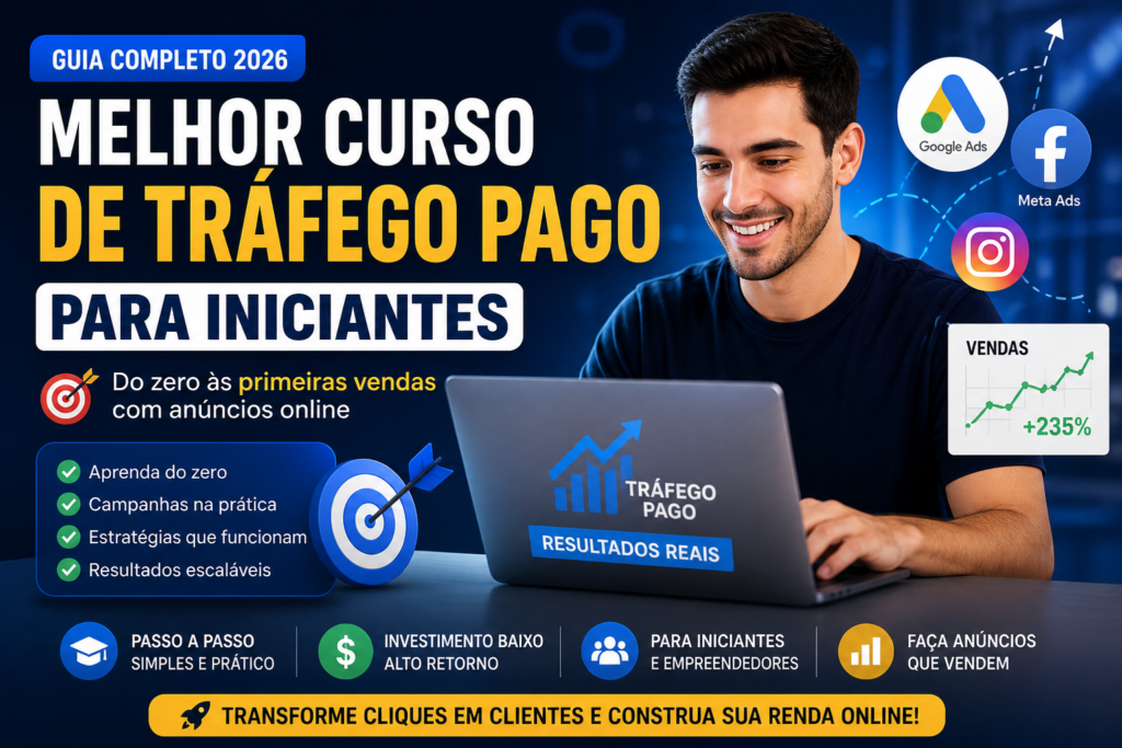 Melhor Curso de Tr&aacute;fego Pago: Guia Completo para Escolher e Lucrar em 2026, Gestor de Tr&aacute;fego: Contrate um Especialista em Tr&aacute;fego Pago