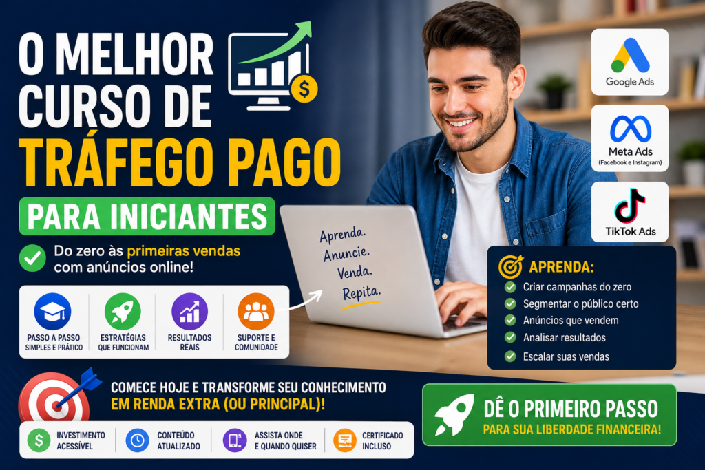Melhor Curso de Tr&aacute;fego Pago: Guia Completo para Escolher e Lucrar em 2026, Gestor de Tr&aacute;fego: Contrate um Especialista em Tr&aacute;fego Pago