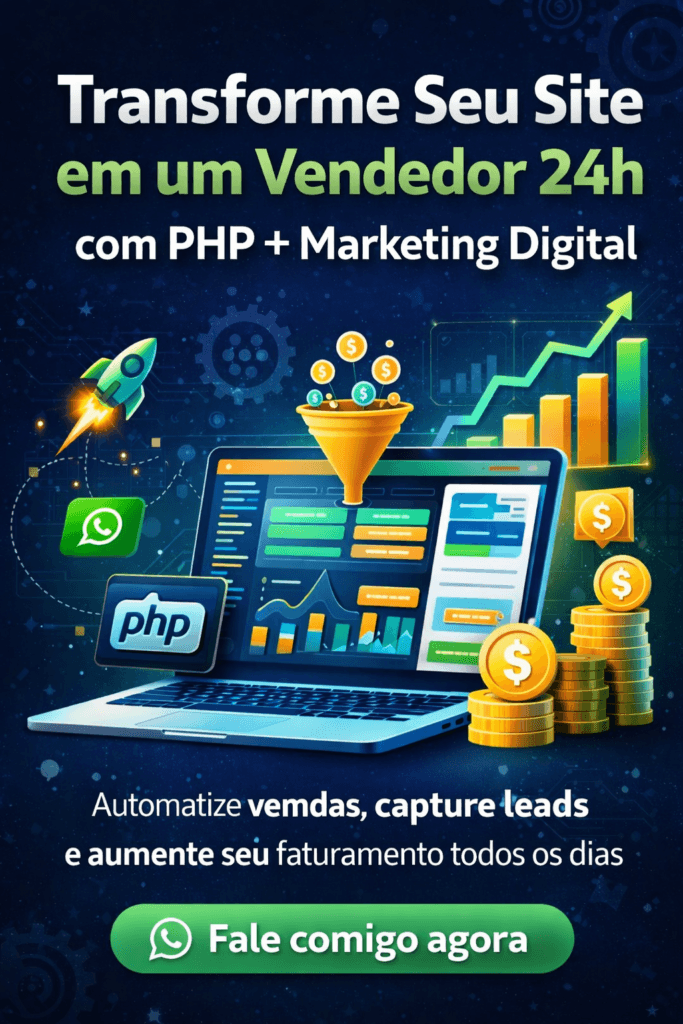 Programador PHP com especializa&ccedil;&atilde;o em Marketing Digital, Gestor de Tr&aacute;fego: Contrate um Especialista em Tr&aacute;fego Pago