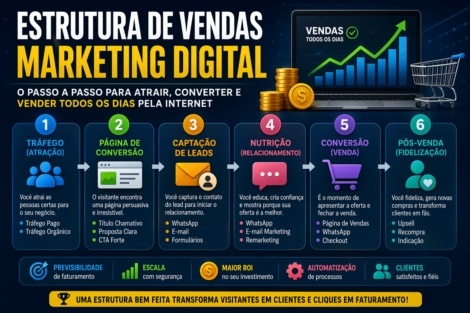Estrutura de Vendas no Marketing Digital: Guia Completo para Escalar ...