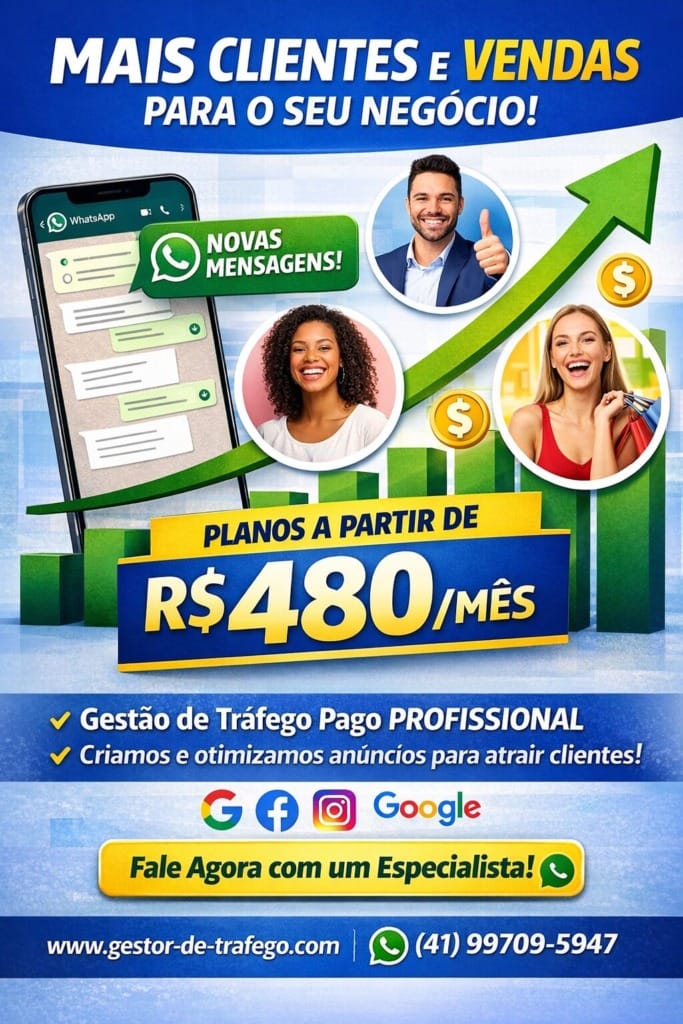 Gestor de Tr&aacute;fego Pago: Aumente Suas Vendas com Google Ads e Facebook Ads, Gestor de Tr&aacute;fego: Contrate um Especialista em Tr&aacute;fego Pago